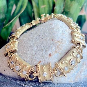 18 karat gold, and diamond bracelet
